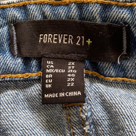 Distressed Denim Mini Skirt - Picture 3 of 4